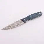 OEM fixed knife 9Cr18MoV Damascus blade G10 with carbon fiber inlayed handle DJ-2503 01