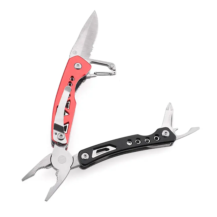 OEM multi-plier 8 in 1 functions small portable tool anodized aluminum handle YX-2060A