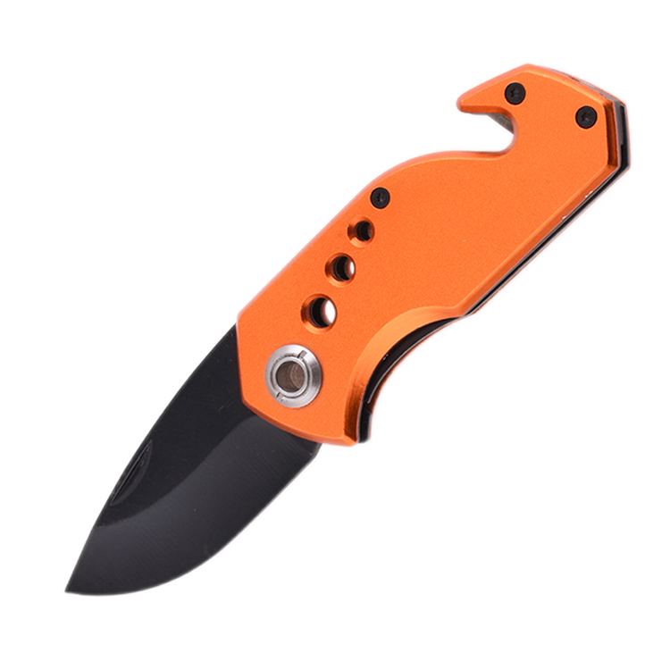 OEM складной карманный нож с лезвием 2Cr13, алюминиевая ручка SS-0802 (оранжевый)