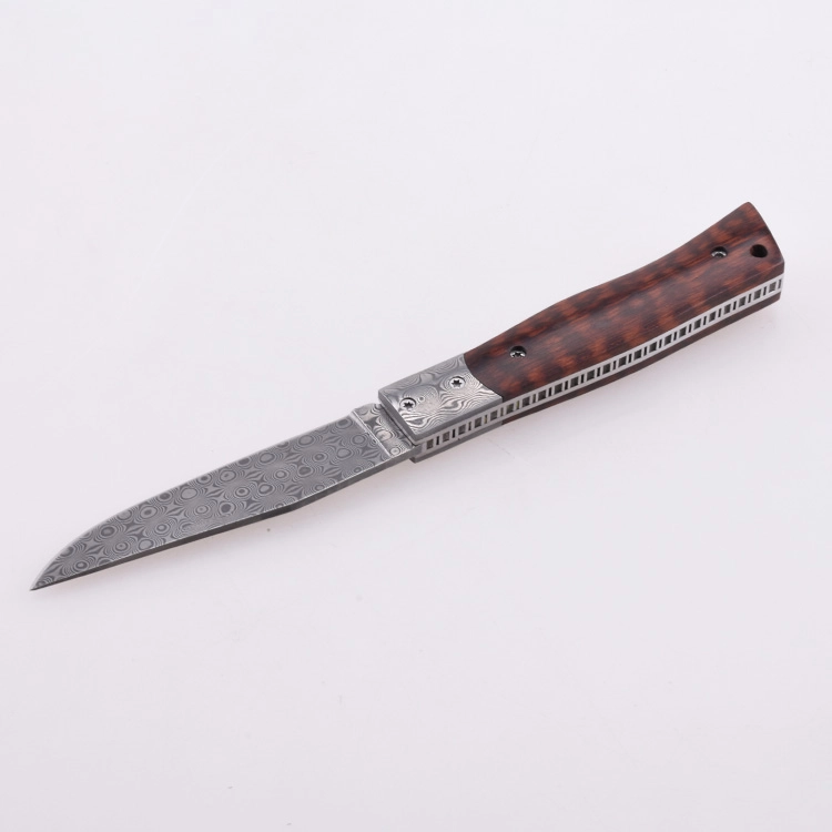 OEM Folding Pocket Knife 7Cr13MoV Blade Snakewood Handle GC-1710NW