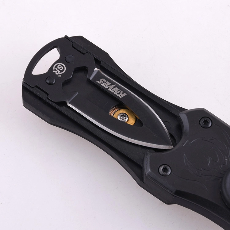 Produk OEM Fidget Spinner G10 Handle 2 in 1 Knife Blade Key Ring SR-CM008