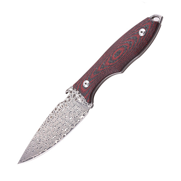 OEM Fixed Knife Damascus Blade G10 Handle DJ-2510