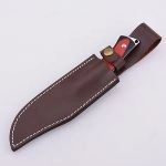 Coltello a lama fissa con lama D2 OEM Maniglia G10 rosso vino DJ-2501P