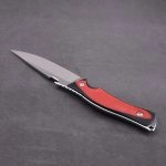 Coltello a lama fissa con lama D2 OEM Maniglia G10 rosso vino DJ-2501P