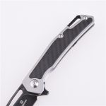 Shieldon Folding Pocket Knife Barraskewda D2 Blade 3Cr14 + Carbon Fiber Handle 9042S1-S
