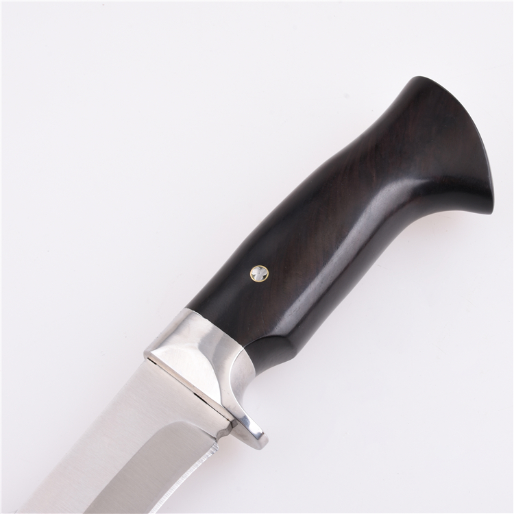 Cuchillo de caza fijo OEM Hoja 3Cr13 Mango de ébano SY-XBY