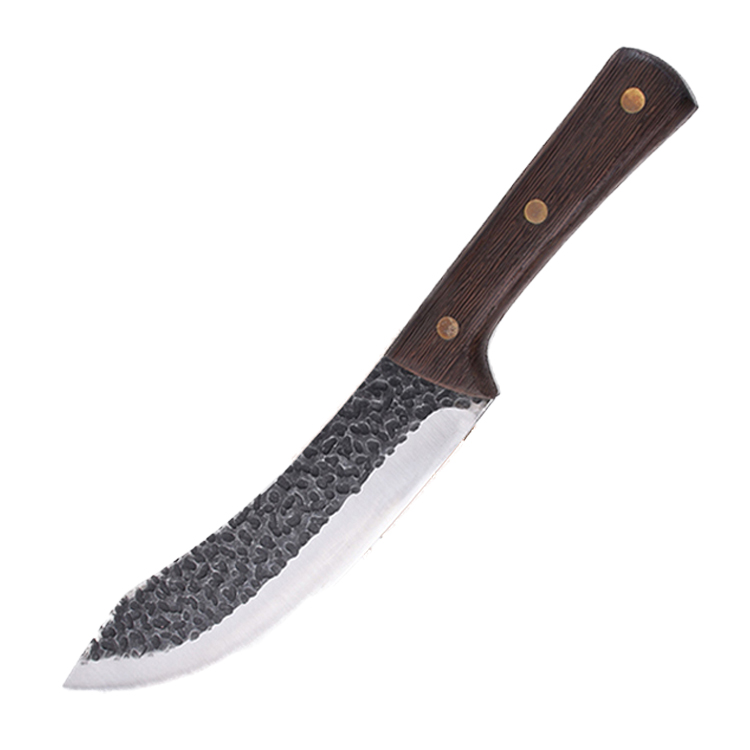 Couteau de boucher fixe OEM 3Cr13 Lame Manche en bois HH-0050