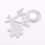 Wholesale EDC 9 in 1 multi functions bicycle feature portable daily decoration keyring JQ-0301 03