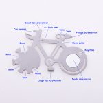 Wholesale EDC 9 in 1 multi functions bicycle feature portable daily decoration keyring JQ-0301