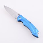 OEM EDC pocket folding knife blade 3Cr13 handle anodized aluminum MC-SK-8