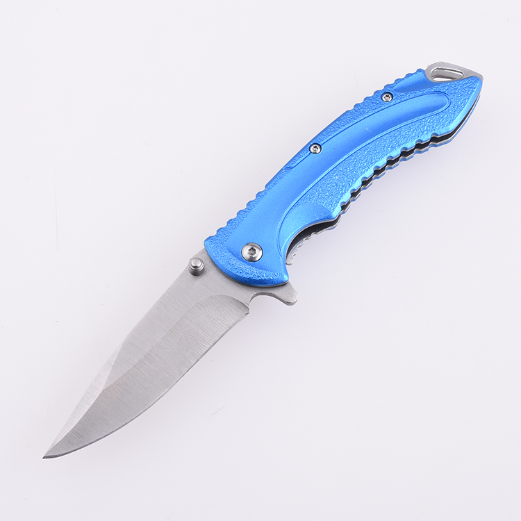 OEM EDC pocket folding knife blade 3Cr13 handle anodized aluminum MC-SK-8