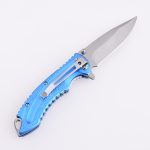 OEM EDC pocket folding knife blade 3Cr13 handle anodized aluminum MC-SK-8