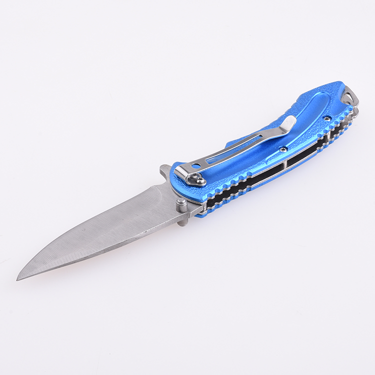 OEM EDC pocket folding knife blade 3Cr13 handle anodized aluminum MC-SK-8