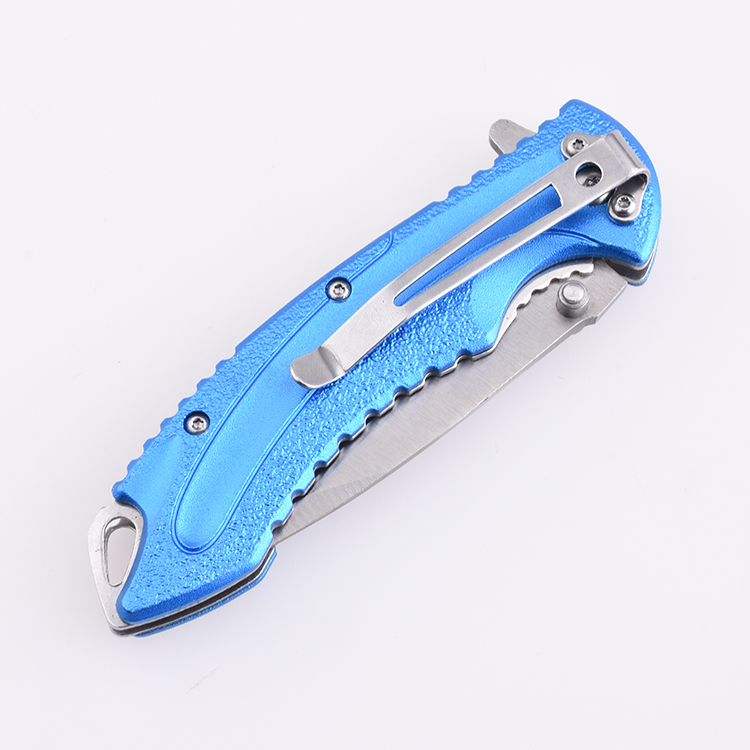 OEM EDC pocket folding knife blade 3Cr13 handle anodized aluminum MC-SK-8