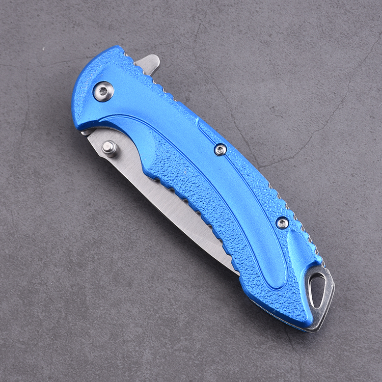 OEM EDC pocket folding knife blade 3Cr13 handle anodized aluminum MC-SK-8