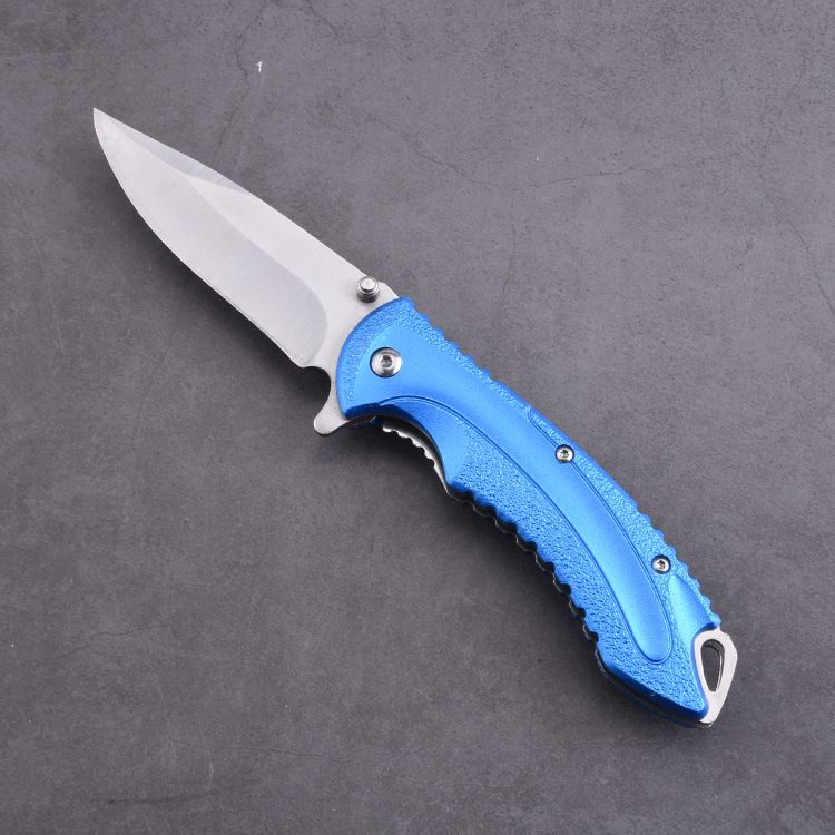 OEM EDC pocket folding knife blade 3Cr13 handle anodized aluminum MC-SK-8