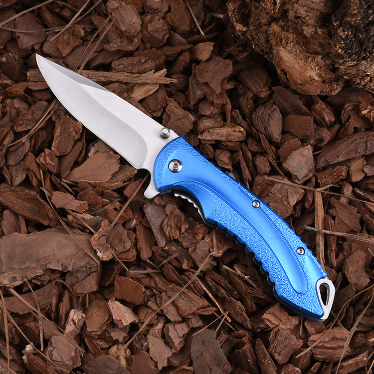 OEM EDC pocket folding knife blade 3Cr13 handle anodized aluminum MC-SK-8