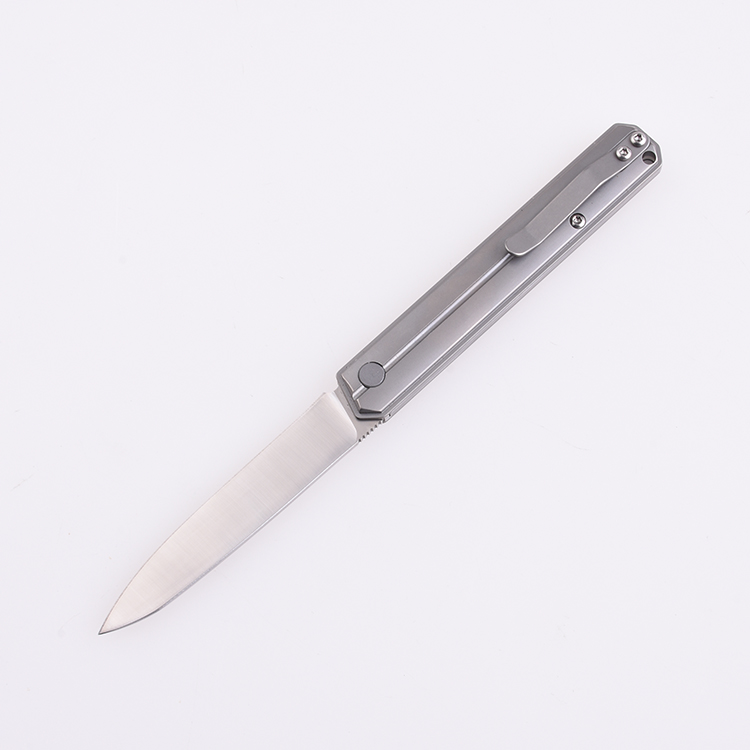 OEM EDC 티타늄 핸들 9Cr 블레이드 도매 재고 없음 잠금 EDC 나이프 GL-22367