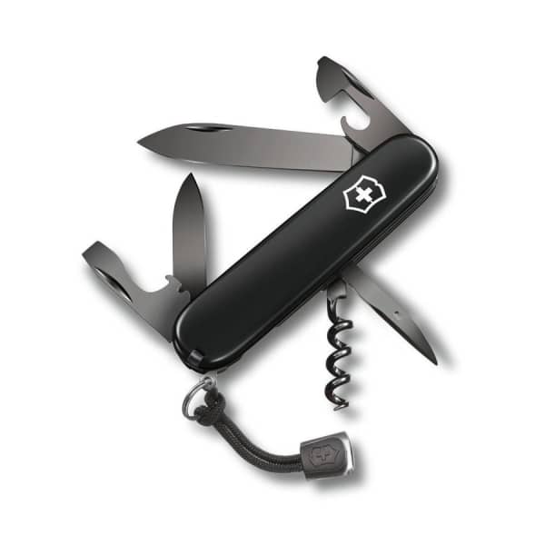 Pisau multi-alat Victorinox Kami membandingkan 3 jenis “Onyx Black Collection” dengan kemewahan yang luar biasa! , Perisai