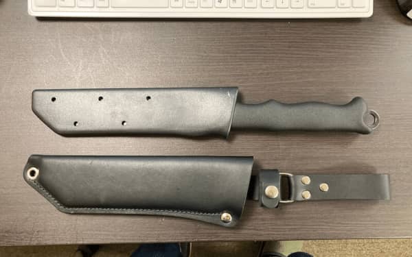 ¡De finlandia! El cuchillo EDC para exteriores más fuerte "Skrama" , Escudo