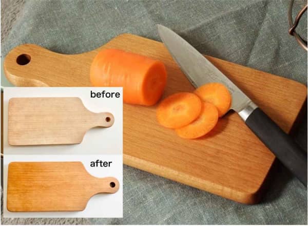 Remake the cutting board! How to dye coffee / tea &#038; how to custom wooden tableware last longer, Shieldon