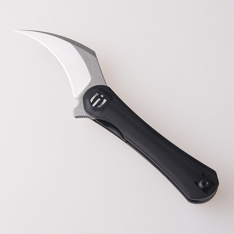 Shieldon EDC knife, DC01A Scythe, 154CM blade, G10 & Micarta handle ...