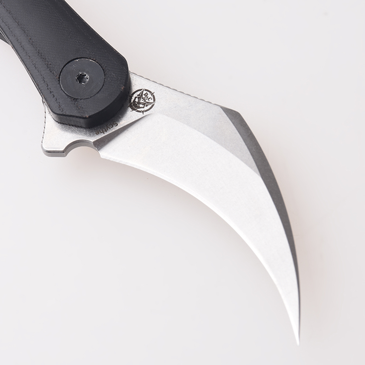 Shieldon EDC knife, DC01A Scythe, 154CM blade, G10 & Micarta handle ...