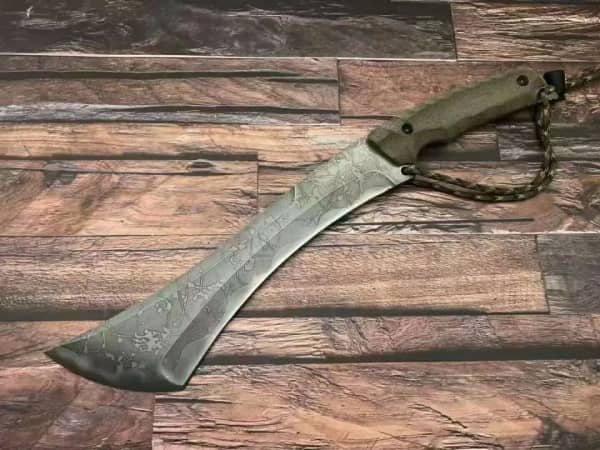 Katanas japonesas de acero plegable, cuchillo de práctica hecho a