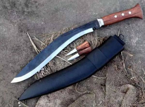 Cuchillo recto machete para exteriores, batalla especial, cuchillos