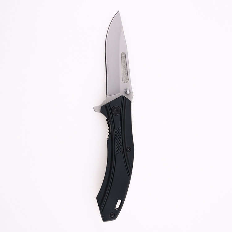 OEM folding knives 5Cr satin blade anodized aluminum handle steel ball bearing fast open LS-2568