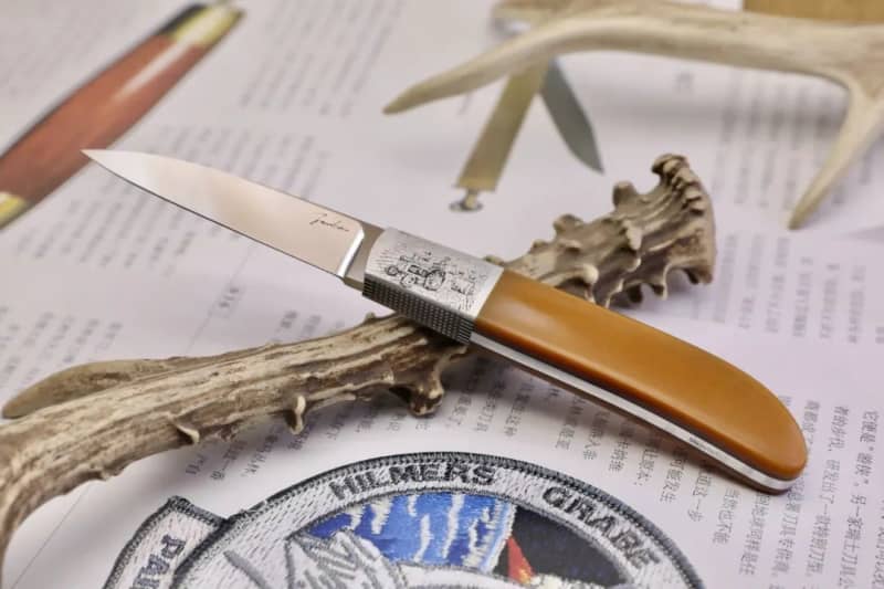 Talking about winter maintenance of knife handles &#8211; antlers, wood, mammoth teeth, Shieldon