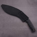 YML-BKUK patte de gros chien Kukri machette poignée noire en caoutchouc utilisation de survie