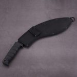 YML-BKUK patte de gros chien Kukri machette poignée noire en caoutchouc utilisation de survie