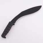 YML-BKUK patte de gros chien Kukri machette poignée noire en caoutchouc utilisation de survie