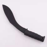 YML-BKUK patte de gros chien Kukri machette poignée noire en caoutchouc utilisation de survie