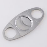 Cigar cutter 420J2 blade steel satin handle spot stock XJ-1011 s04