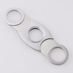 Cigar cutter stainless steel satin handle 420J2 blade stock XJ-1015 s03