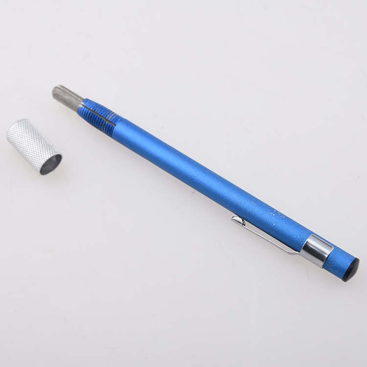 Taille-crayon poignée en aluminium forme de stylo TS-3495 s02