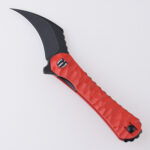 DC01D Scythe 154CM blackwash red G10 s01