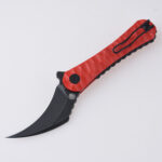 DC01D Scythe 154CM blackwash red G10 s03