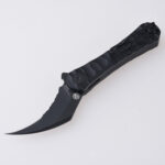 DC01H Scythe 154CM serrated black rock pattern PEI s03