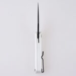 DC01I Scythe 154CM black titanium coating white G10 s05