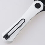 DC01I Scythe 154CM black titanium coating white G10 s06