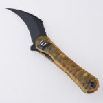 DC01K Scythe 154CM black titanium coating PEI translucent s01