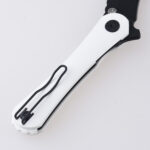 DC01M Scythe 154CM black titanium coating white G10 s06