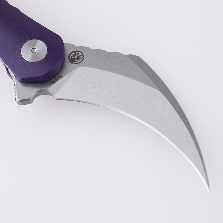 DC01O Scythe 154CM stonewash purple G10 unisex s07