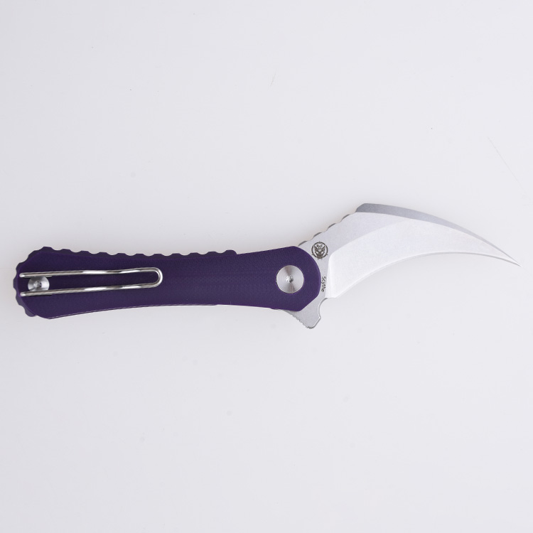 DC01O Scythe 154CM stonewash purple G10 unisex s09