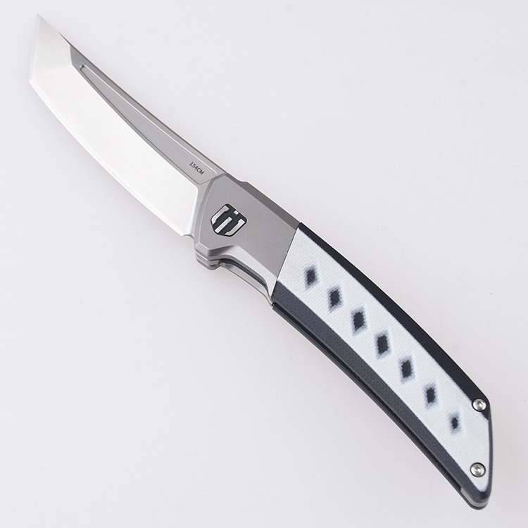 JJ01A Shieldon Kitsune 154CM titanium G10 handle s01