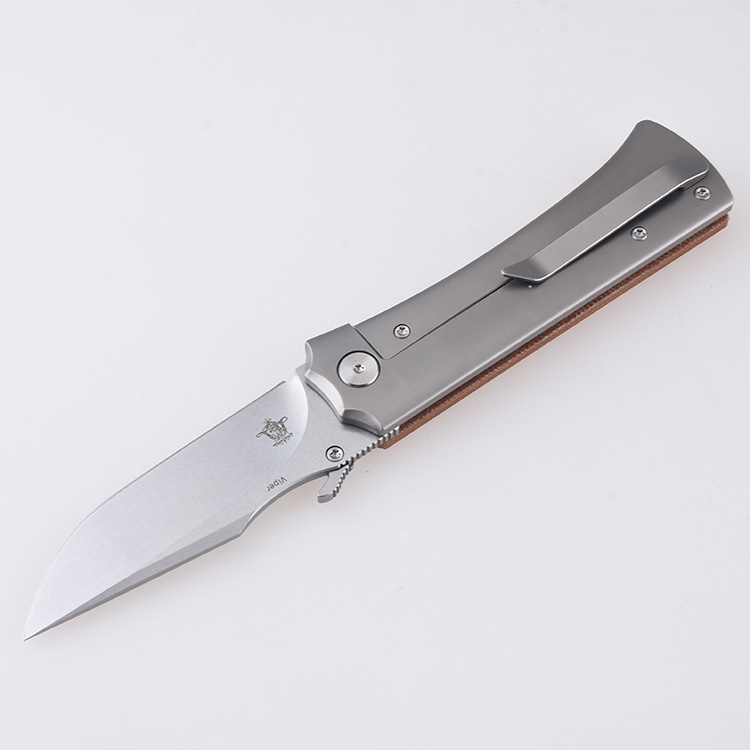 MC01A Shieldon Val S35VN Micarta titanium wave opener s04