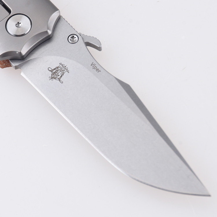 MC01A Shieldon Val S35VN Micarta titanium wave opener s08